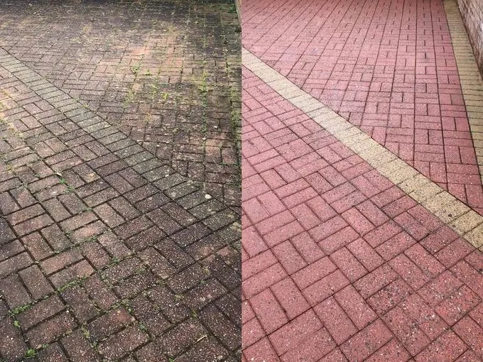 The Patel residence, Stamped-Concrete Restoration